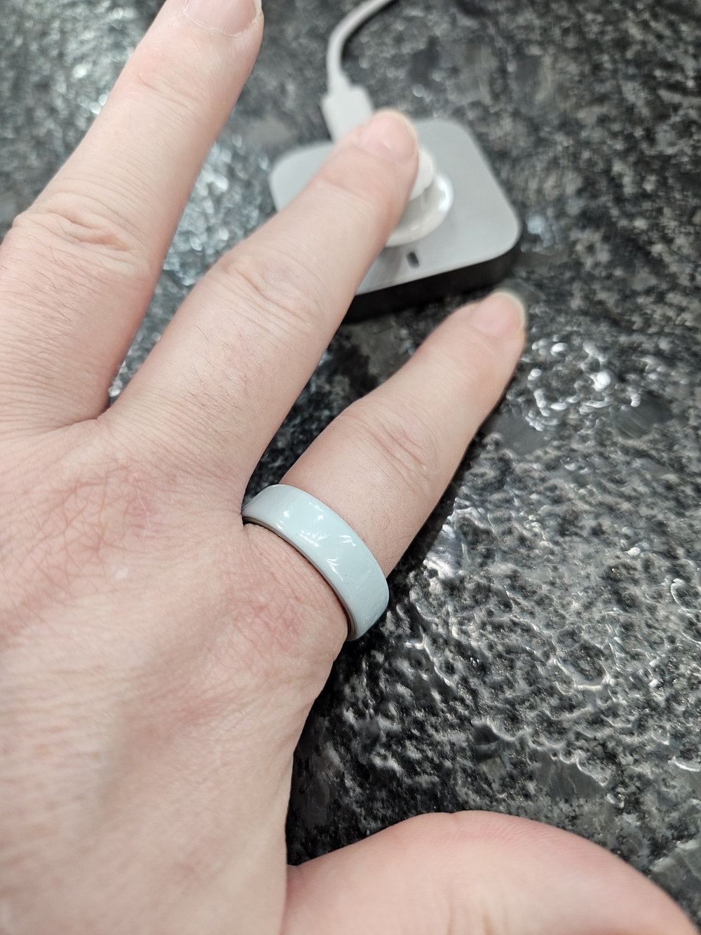 Oura Gen 4 Ceramic Tide Ring - Size 12